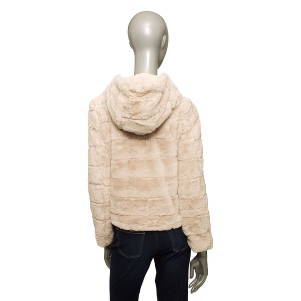 Baldinini Trend VERONA G2342 Giacca Giubbotto Pelliccia Donna Beige - BeFashion.it