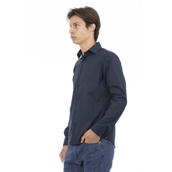 Baldinini Trend MELODY 906 Camicia Uomo Made in Italy Blu Navy