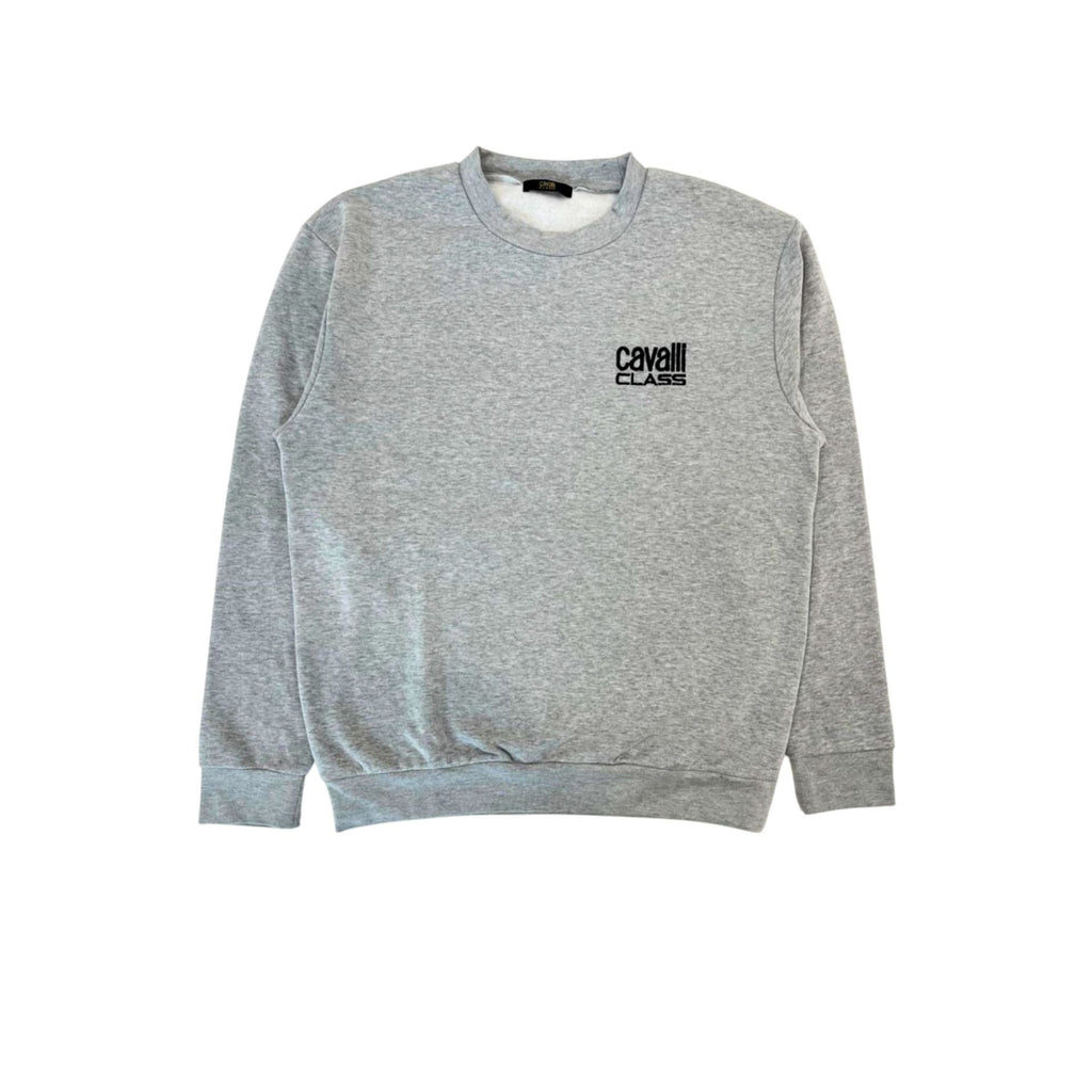 Cavalli Class QXT66ACF062 Felpa Uomo Made in Italy Grigio - BeFashion.it