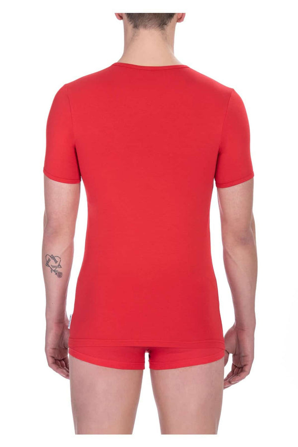 Bikkembergs BKK1UTS07SI T-shirt Maglietta Intima Uomo Rosso - BeFashion.it