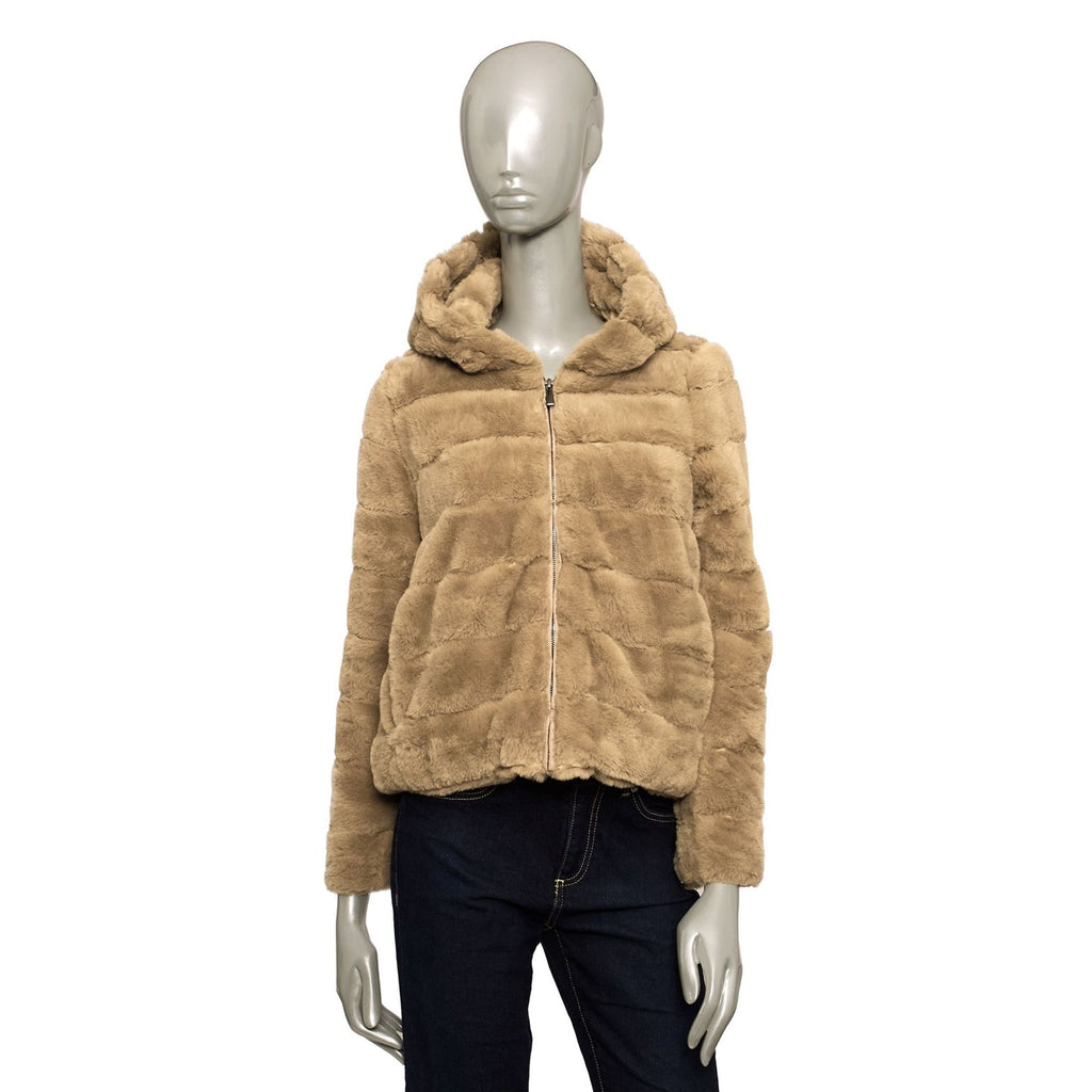 Baldinini Trend VERONA G2342 Giacca Giubbotto Pelliccia Donna Marrone - BeFashion.it