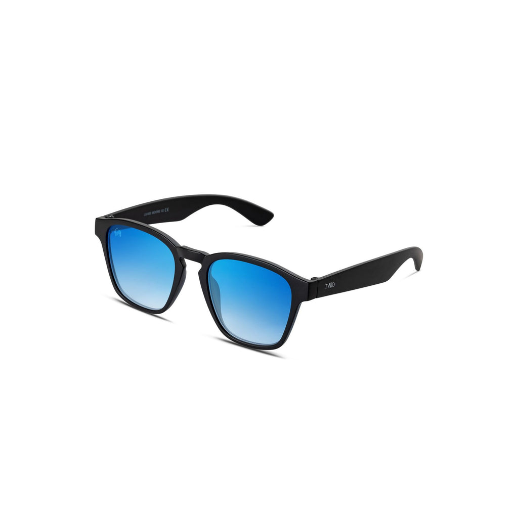 Twig MOORE MOR02 Occhiali da Sole Unisex Nero Blu