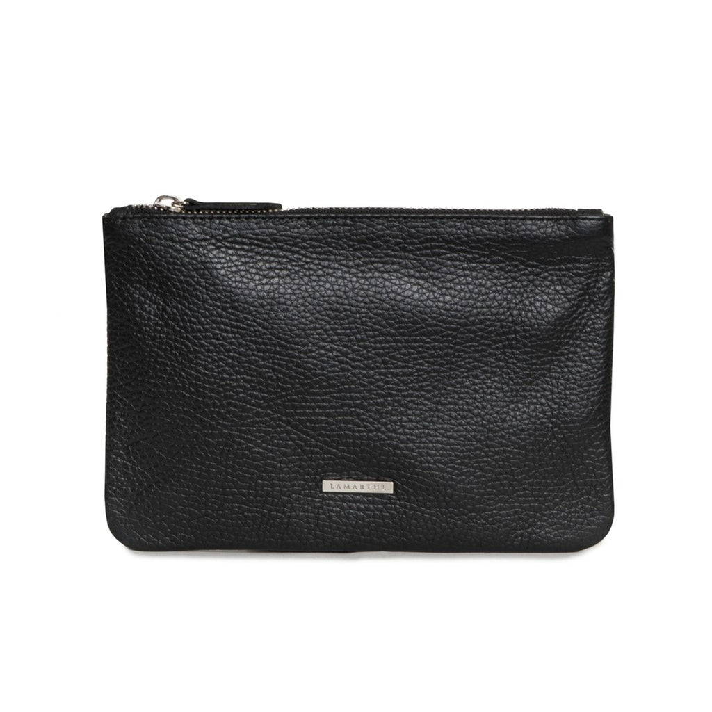 Lamarthe TRE103 Borsa a Mano Pelle Donna Nero
