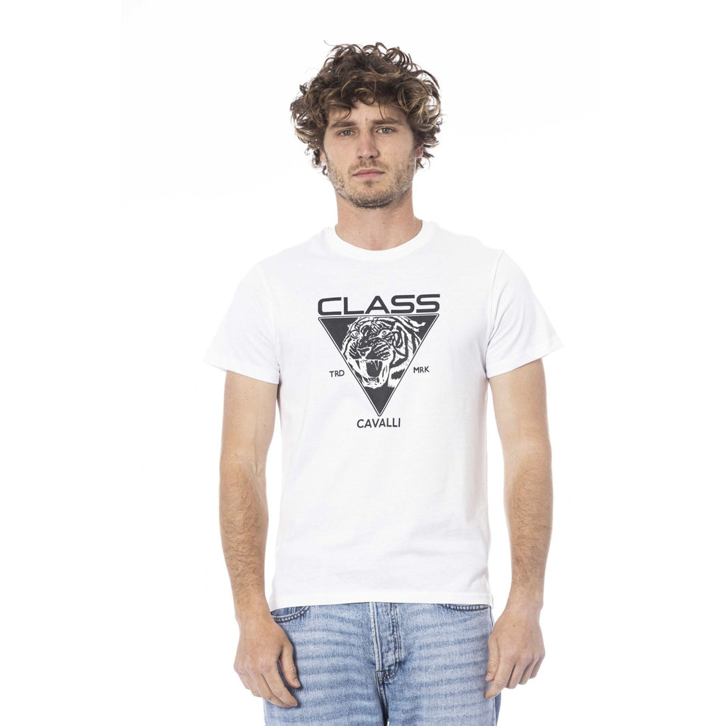 Cavalli Class CLL2MTS01SXH01E T-shirt Maglietta Uomo Bianco - BeFashion.it