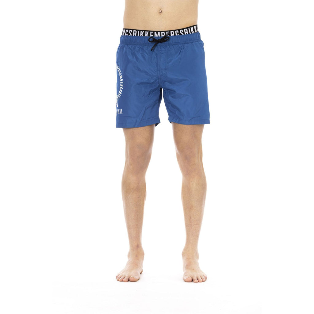 Bikkembergs Beachwear BKK1MBM07 Costume da Bagno Boxer Pantaloncini Uomo Blu Navy