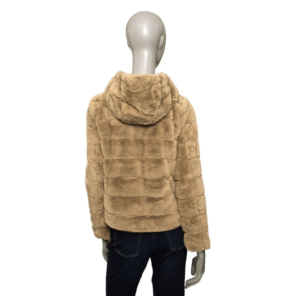 Baldinini Trend VERONA G2342 Giacca Giubbotto Pelliccia Donna Marrone - BeFashion.it