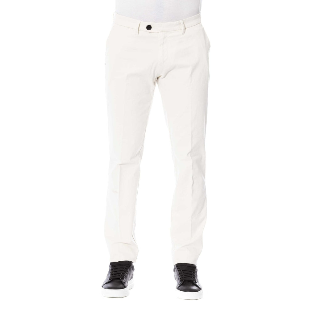 Trussardi 32P000401T001879A001 Pantaloni Uomo Made in Italy Bianco