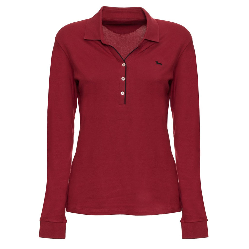Harmont & Blaine L0CD09-020469 Polo Donna Made in Italy Rosso - BeFashion.it