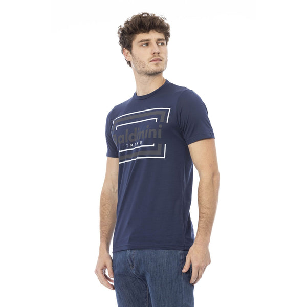 Baldinini Trend COMO TSU543 T-shirt Maglietta Uomo Blu Indigo