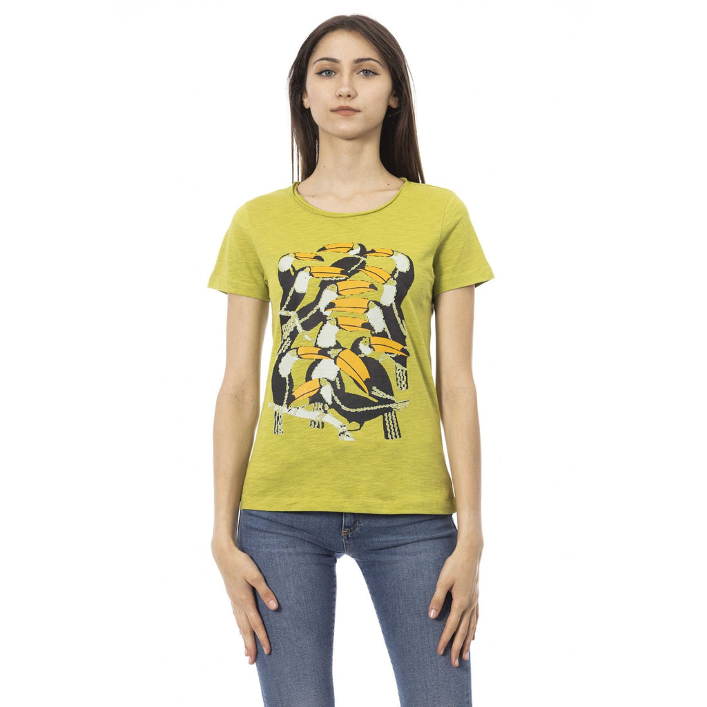 Trussardi Action 2BT15 T-shirt Maglietta Donna Verde - BeFashion.it