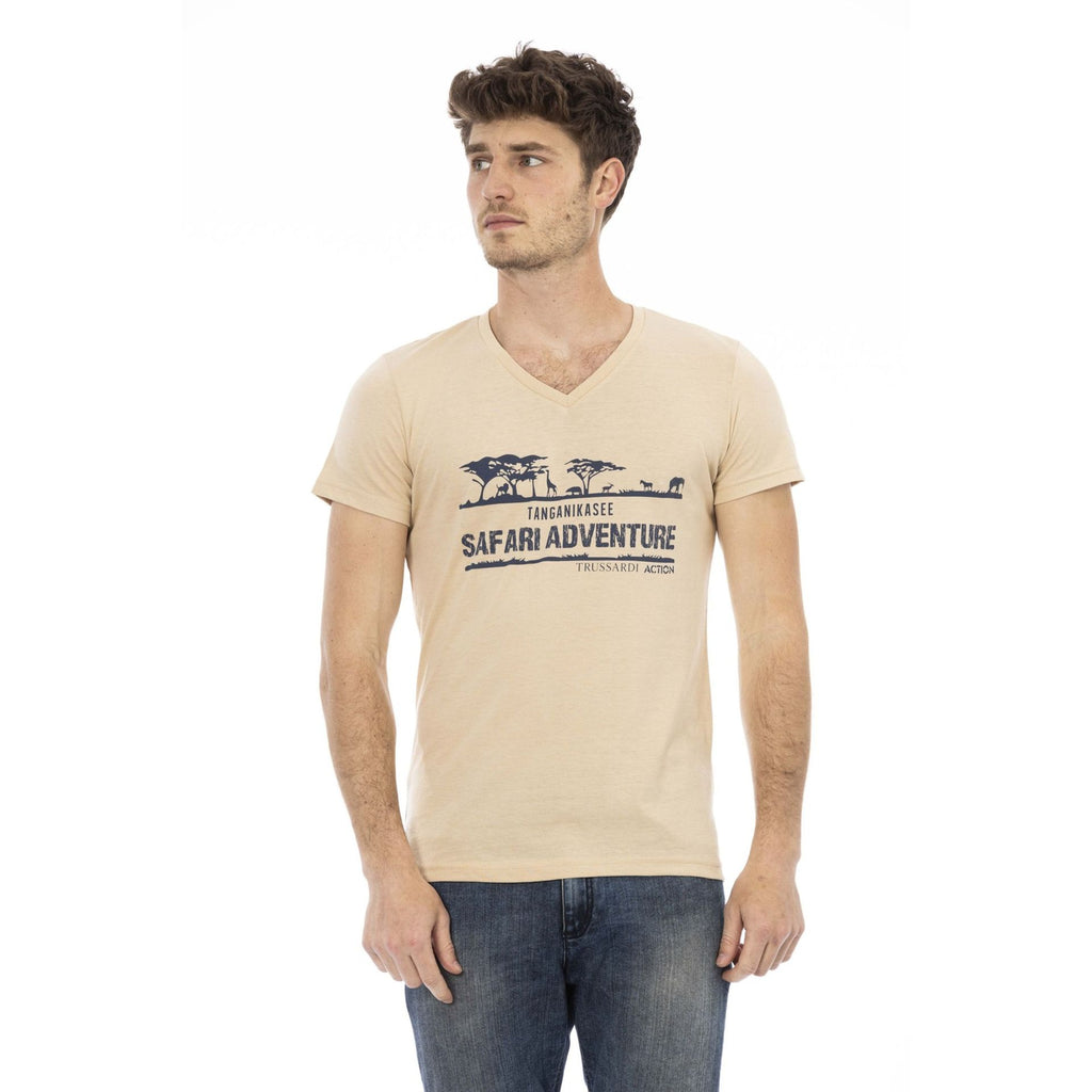 Trussardi Action 2AT04 V T-shirt Maglietta Uomo Beige
