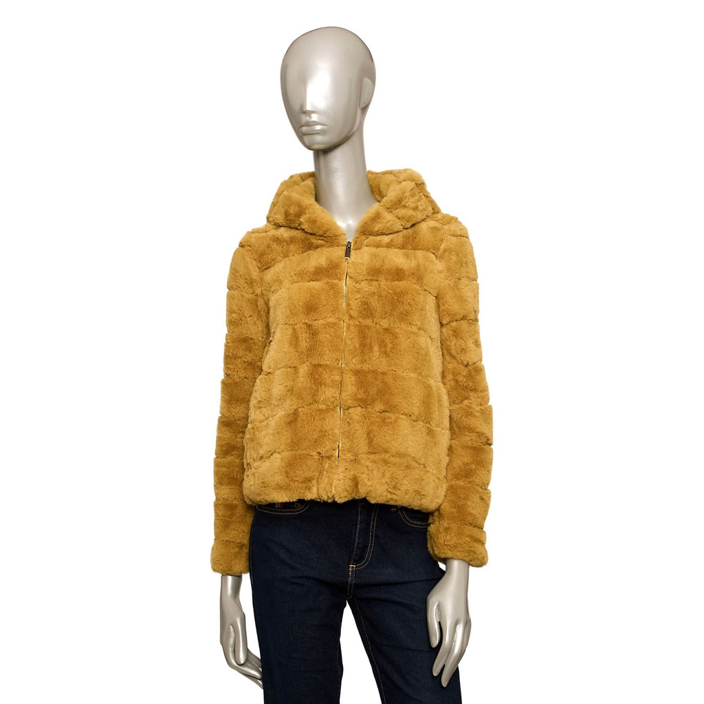Baldinini Trend VERONA G2342 Giacca Giubbotto Pelliccia Donna Giallo - BeFashion.it