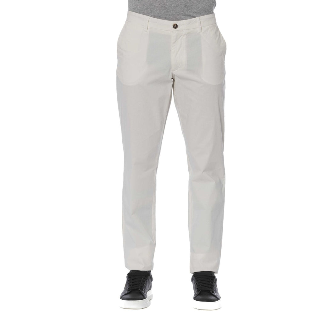 Trussardi Jeans 52P000001T002638H001 Pantaloni Uomo Bianco