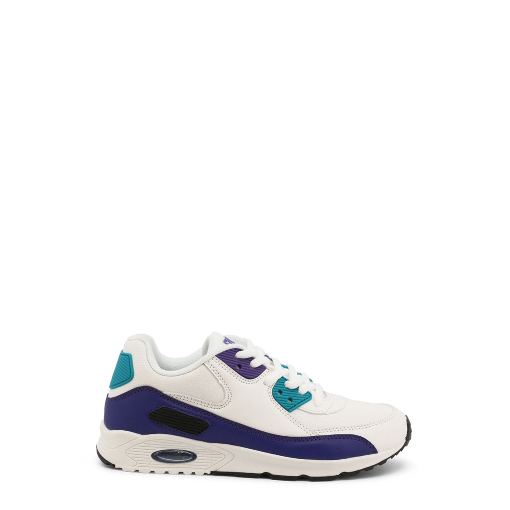 Shone 005-001 Sneakers Bambina Bimba Bianco Viola Azzurro