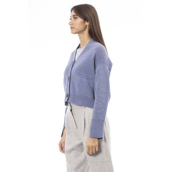 Alpha Studio AD8631EE Maglia Donna Made in Italy Lilla