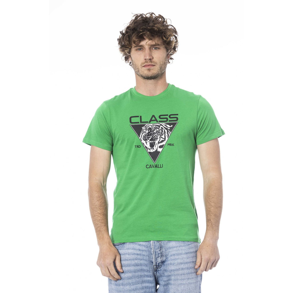Cavalli Class CLL2MTS01SXH01E T-shirt Maglietta Uomo Verde - BeFashion.it