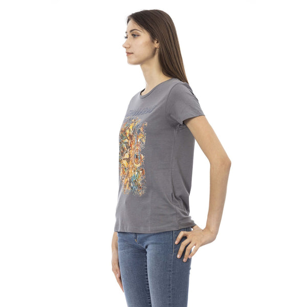 Trussardi Action 2BT21 T-shirt Maglietta Donna Grigio - BeFashion.it