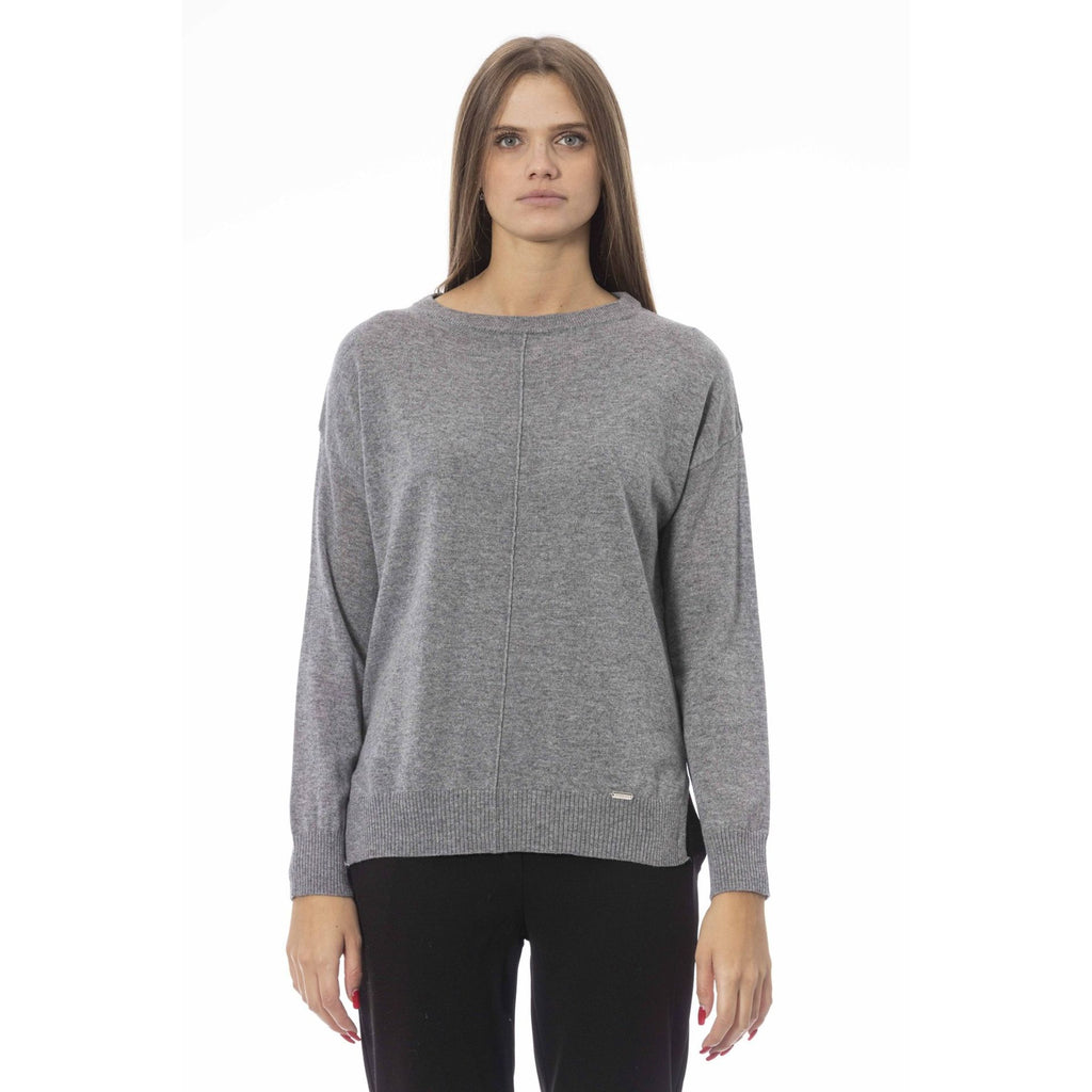 Baldinini Trend VOLTERRA 221125 Maglia Donna Made in Italy Grigio