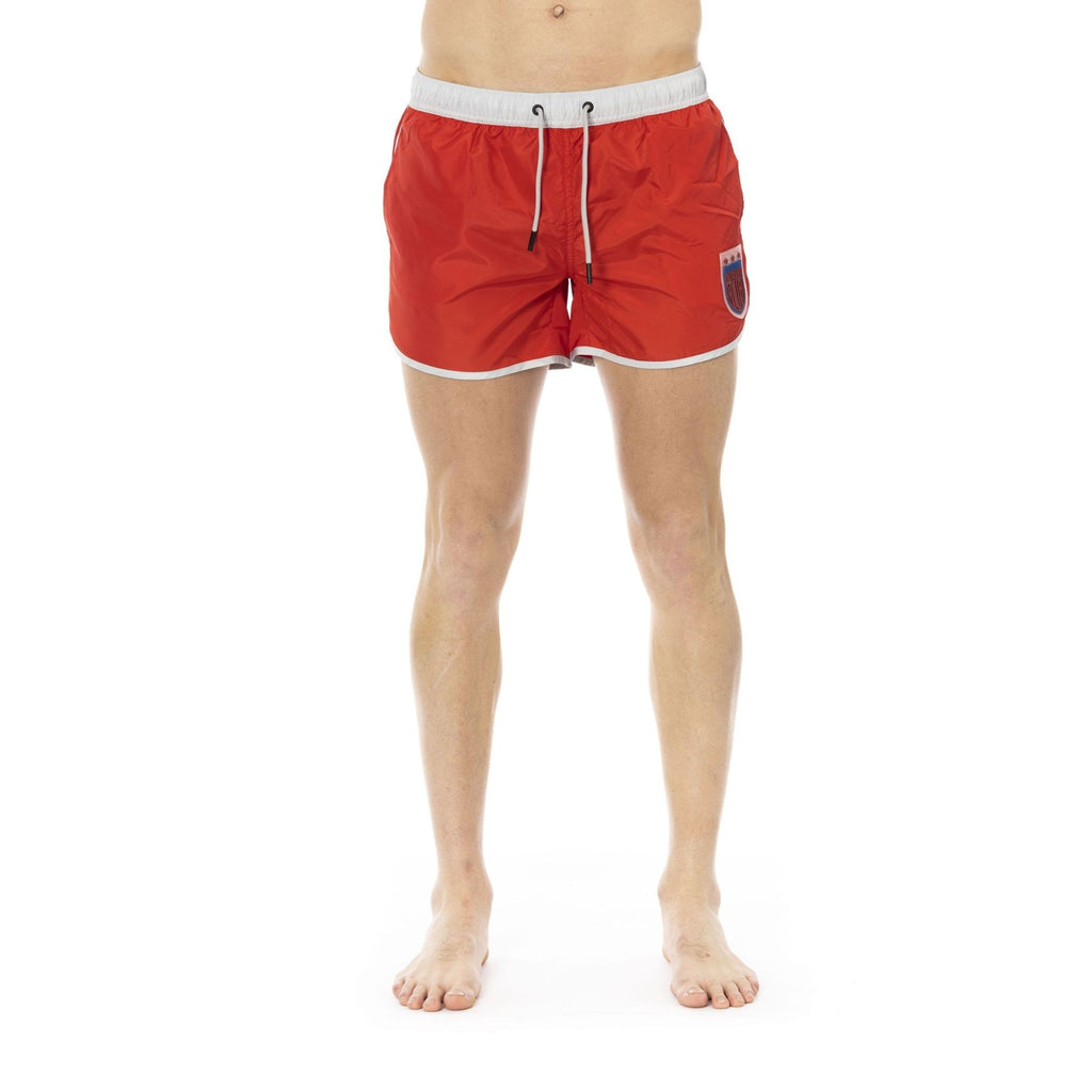Bikkembergs Beachwear BKK1MBS04 Costume da Bagno Boxer Pantaloncini Uomo Rosso