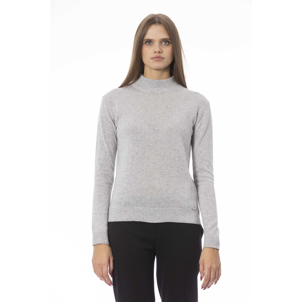 Baldinini Trend VOLTERRA NW1212ML Maglia Maglione Donna Made in Italy Grigio - BeFashion.it
