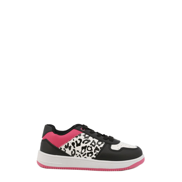 Shone 002-001 Sneakers Bambina Bimba Bianco Nero Fucsia