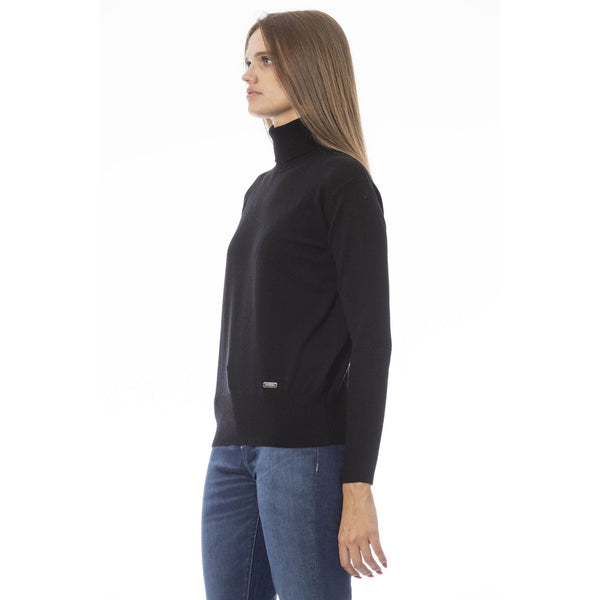 Baldinini Trend MATERA AD8801GE Maglia Maglione Donna Nero - BeFashion.it