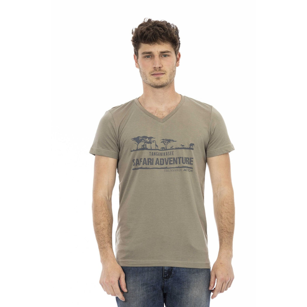 Trussardi Action 2AT04 V T-shirt Maglietta Uomo Marrone