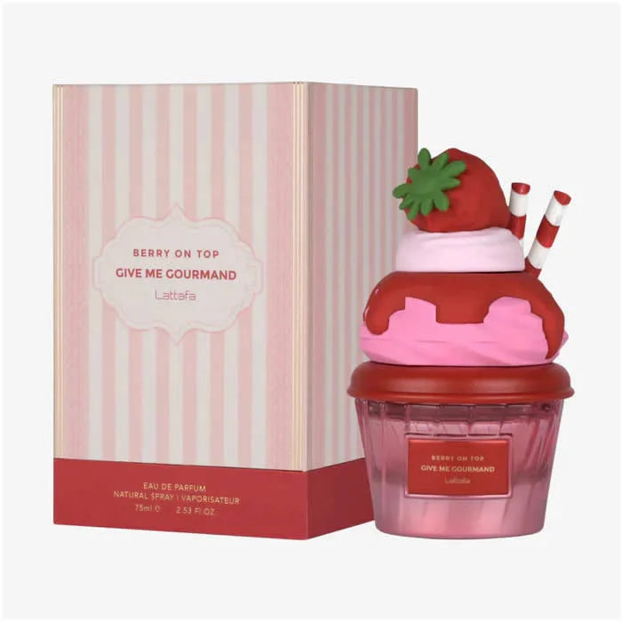 Lattafa BERRY ON TOP GIVE ME GOURMAND Profumo Eau De Parfum Unisex 75ml
