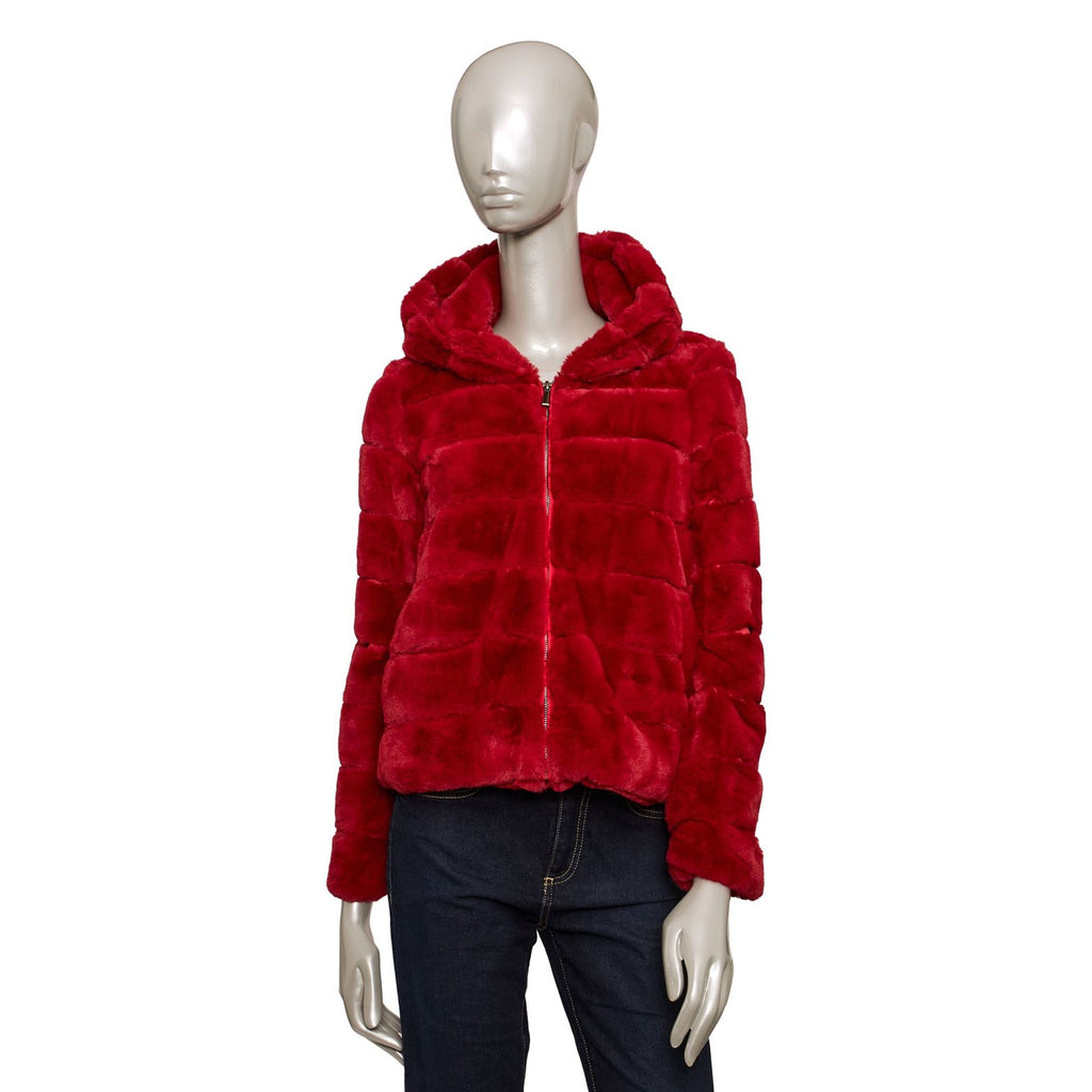 Baldinini Trend VERONA G2342 Giacca Giubbotto Pelliccia Donna Rosso - BeFashion.it