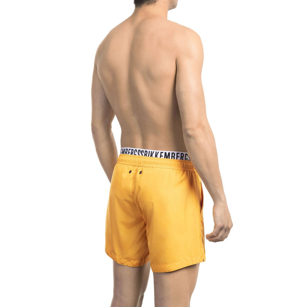 Bikkembergs Beachwear BKK1MBS03 Costume da Bagno Boxer Pantaloncini Uomo Arancione