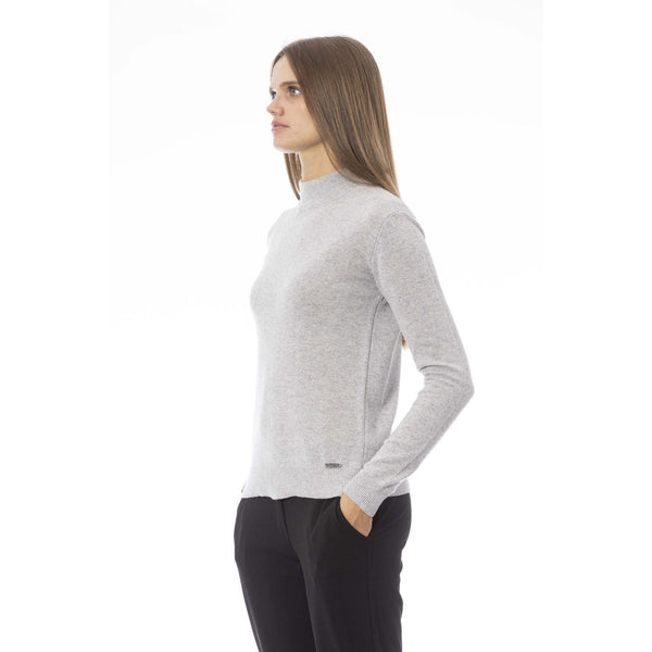 Baldinini Trend VOLTERRA NW1212ML Maglia Maglione Donna Made in Italy Grigio - BeFashion.it