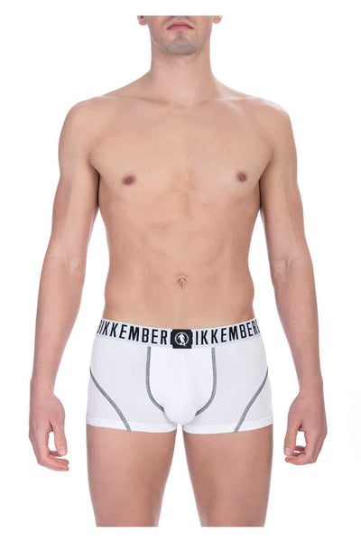Bikkembergs BKK1UTR06BI Boxer Intimo Uomo Bipack 2 Pezzi Bianco - BeFashion.it