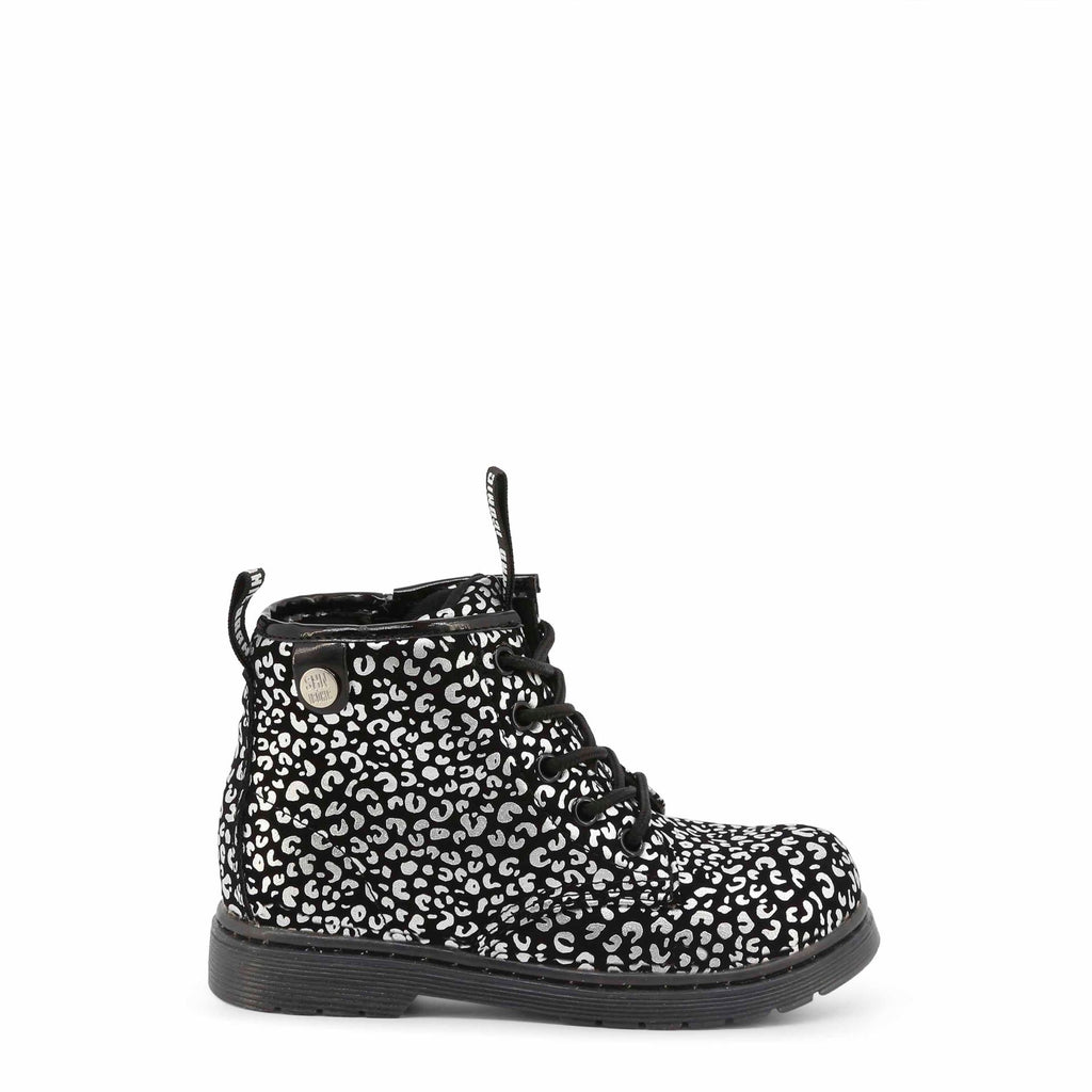 Shone 3382-055 Scarpe Stivaletti Bambina Bimba Nero Animalier - BeFashion.it