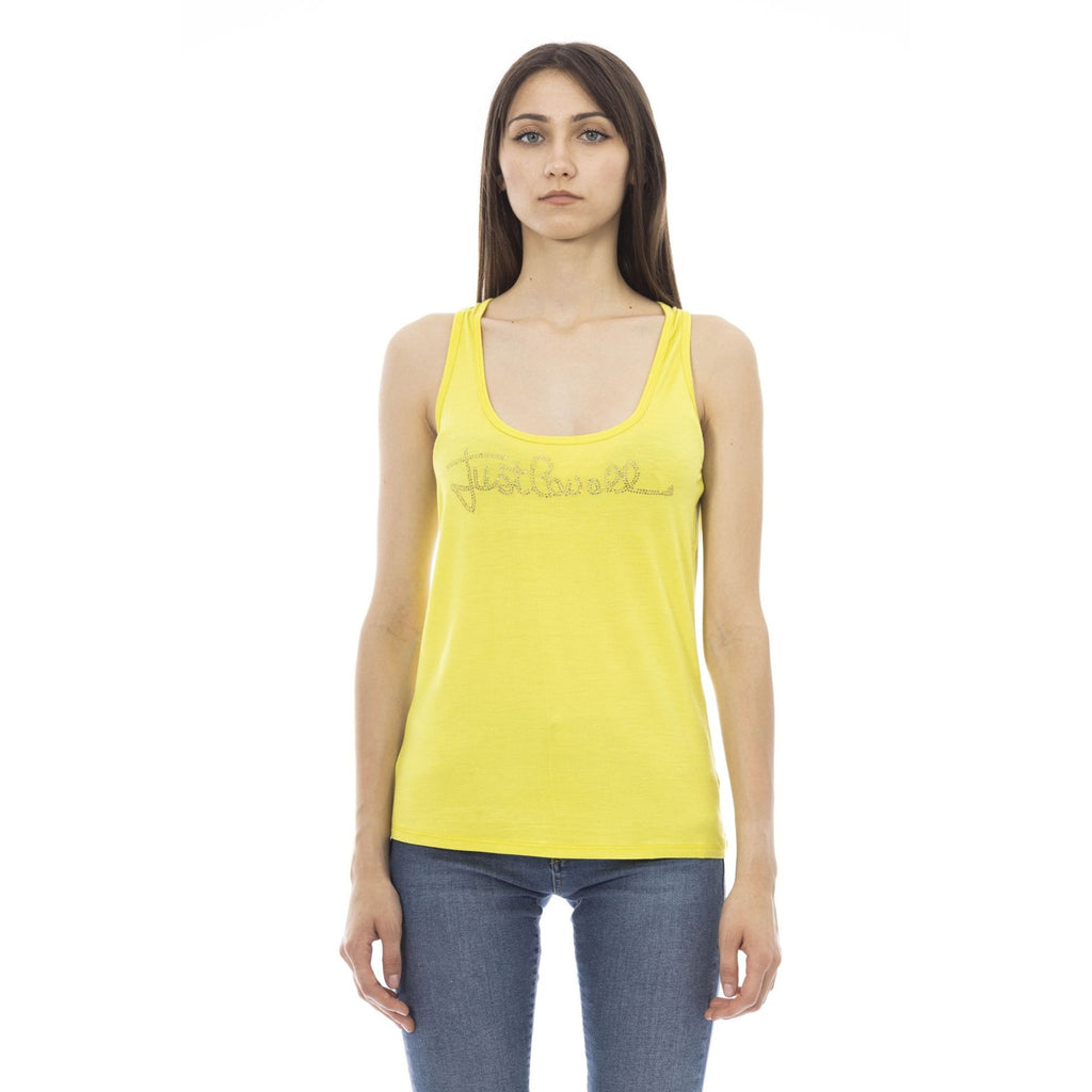Just Cavalli Beachwear D40151GRBC Canotta Canottiera Donna Giallo
