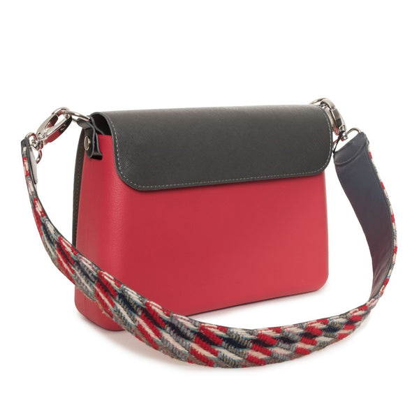 O bag COMP25ST-MIS34 Borsa a Tracolla Donna Rosso Grigio