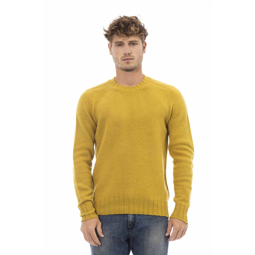 Alpha Studio AU7290CE Maglia Uomo Made in Italy Giallo