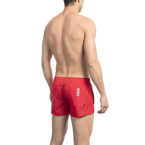 Bikkembergs Beachwear BKK1MBX01 Costume da Bagno Boxer Pantaloncini Uomo Rosso