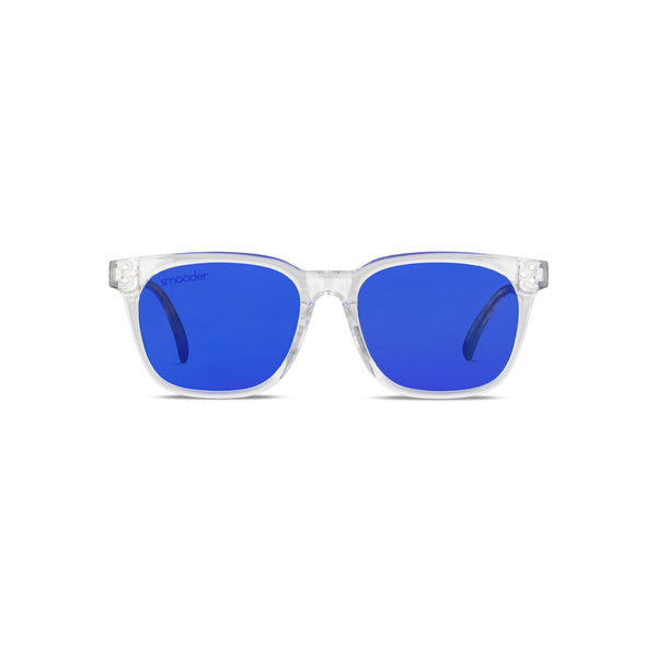 Smooder MOAPA X036 Occhiali da Sole Unisex Trasparente Blu