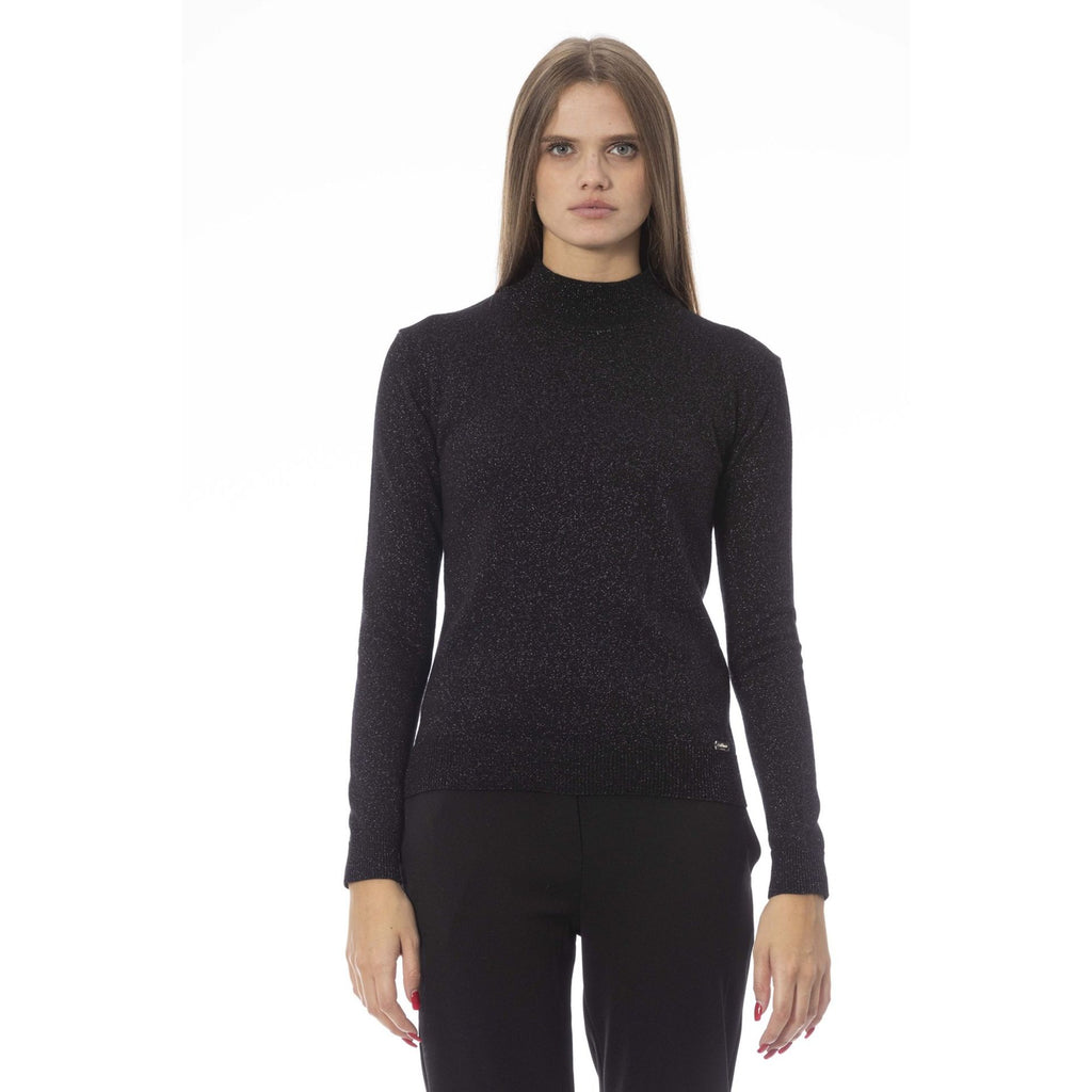 Baldinini Trend VOLTERRA NW1212ML Maglia Maglione Donna Made in Italy Nero - BeFashion.it