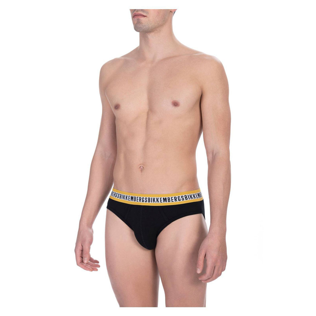 Bikkembergs BKK1USP08BI Slip Intimo Uomo Bipack 2 Pezzi Nero