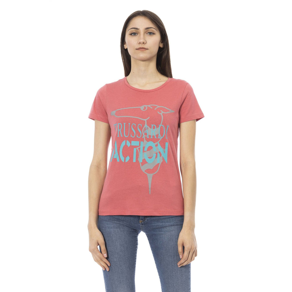 Trussardi Action 2BT02 T-shirt Maglietta Donna Rosa - BeFashion.it