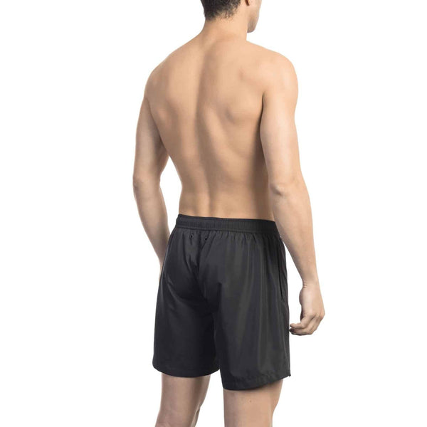 Bikkembergs Beachwear BKK1MBM01 Costume da Bagno Boxer Pantaloncini Uomo Nero