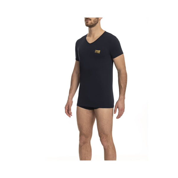 Cavalli Class QXO03E T-shirt Maglietta Intima Uomo Blu Navy - BeFashion.it