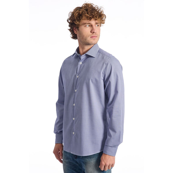Baldinini Trend JAPAN NO IRON 450 Camicia Uomo Made in Italy Blu - BeFashion.it