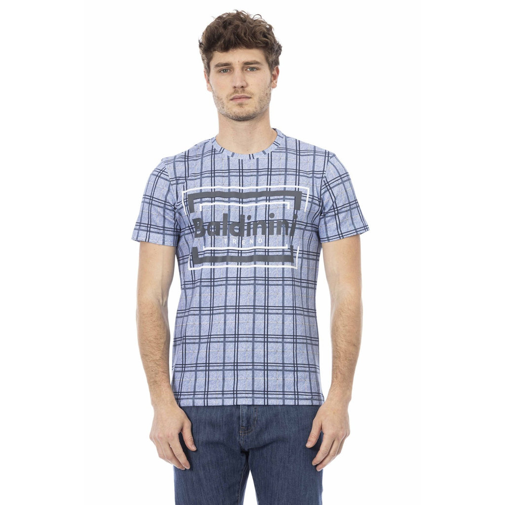 Baldinini Trend COMO TSU543 T-shirt Maglietta Uomo Azzurro
