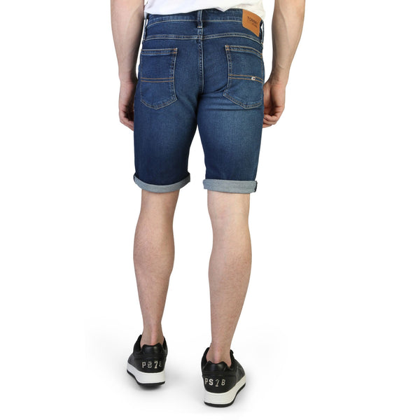 Tommy Hilfiger DM0DM16144 Pantaloni Corti Pantaloncini Bermuda Jeans Uomo Blu Navy