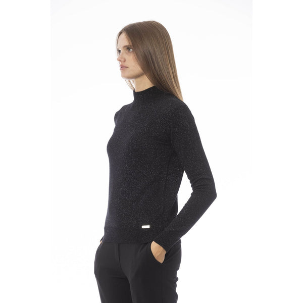 Baldinini Trend VOLTERRA NW1212ML Maglia Maglione Donna Made in Italy Nero - BeFashion.it