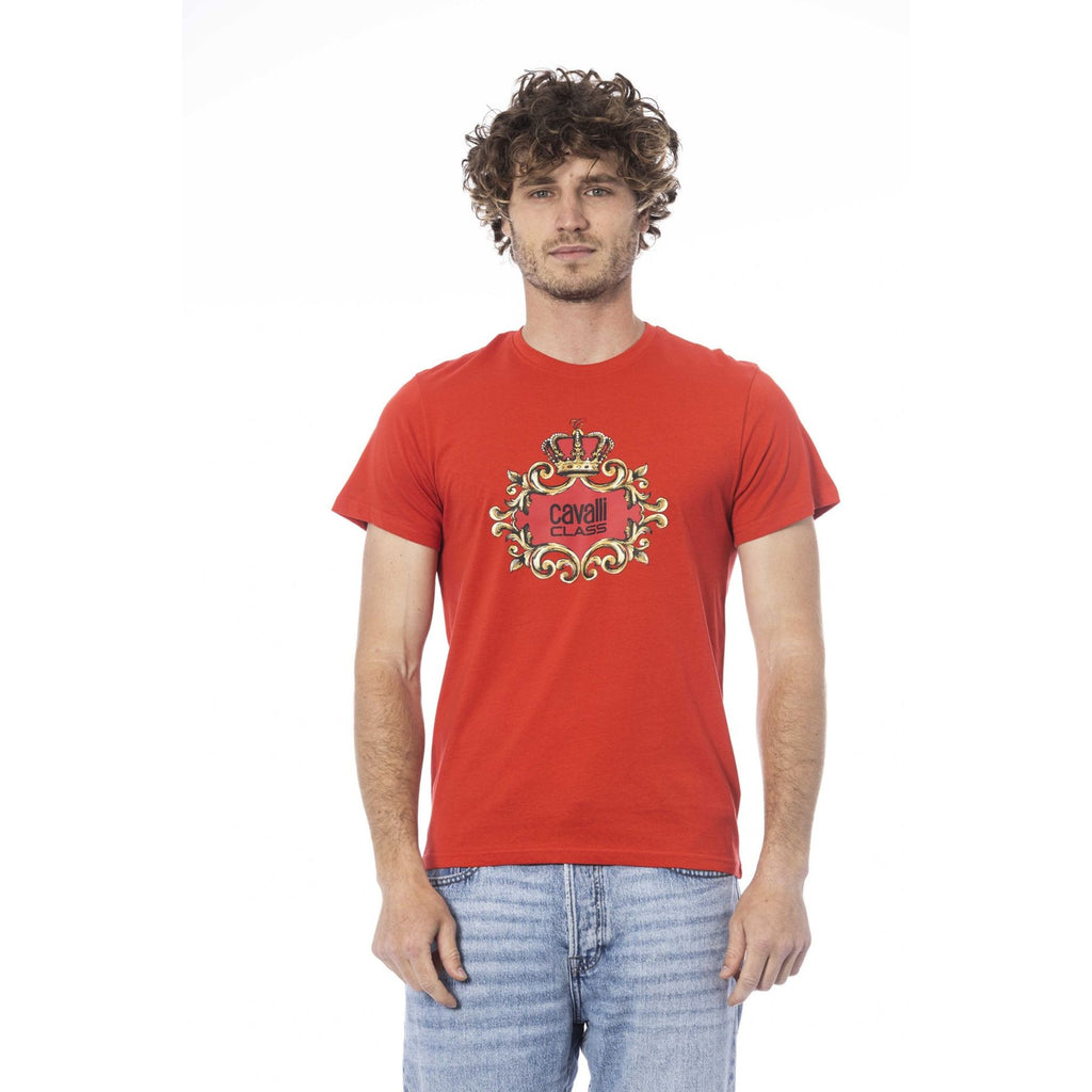 Cavalli Class CLL2MTS02SXH01A T-shirt Maglietta Uomo Rosso - BeFashion.it