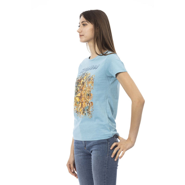 Trussardi Action 2BT21 T-shirt Maglietta Donna Azzurro - BeFashion.it