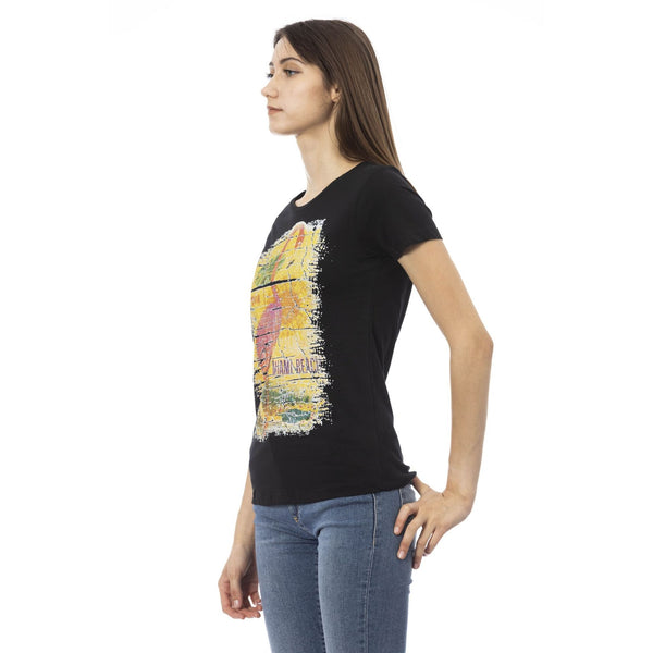 Trussardi Action 2BT09 T-shirt Maglietta Donna Nero - BeFashion.it